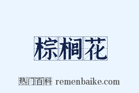 棕榈花是什么意思的图片
